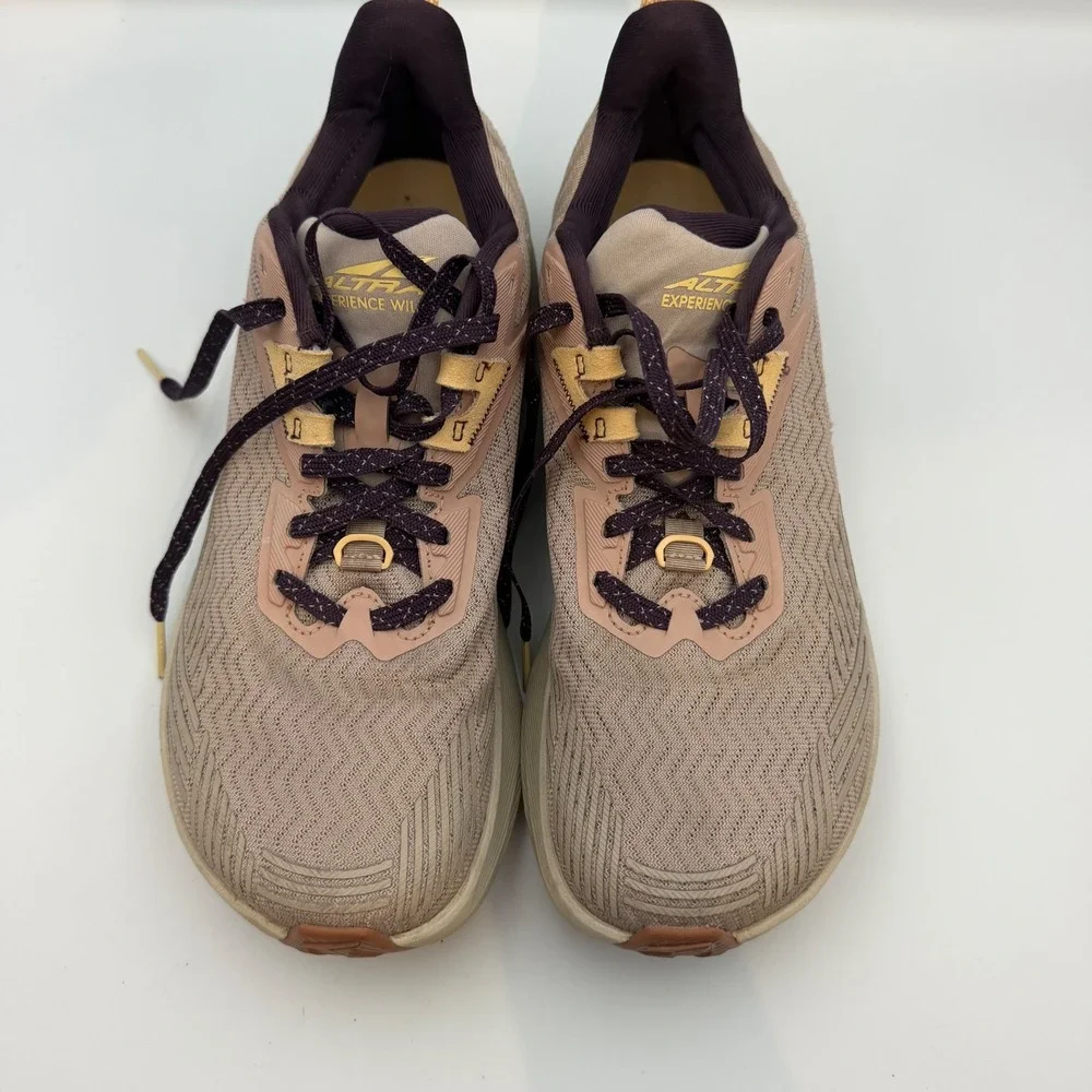Altra Experience Wild Womens 11 Trail Running Shoes Tan Purple ALOA85QD923